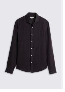 Navy Linen Shirt