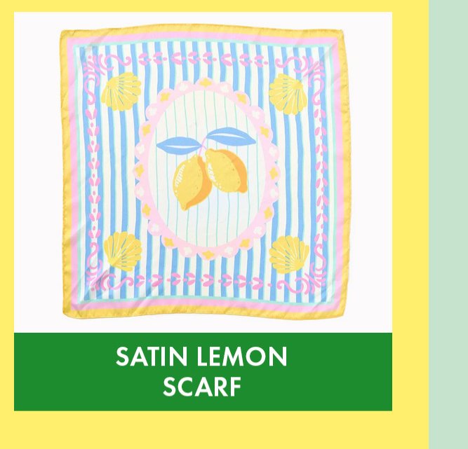 Satin Lemon Scarf