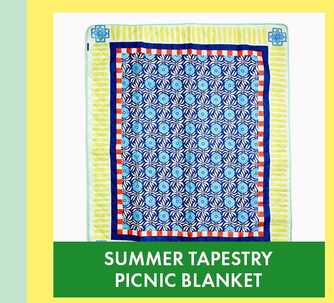 Summer Tapestry Picnic Blanket 50x60