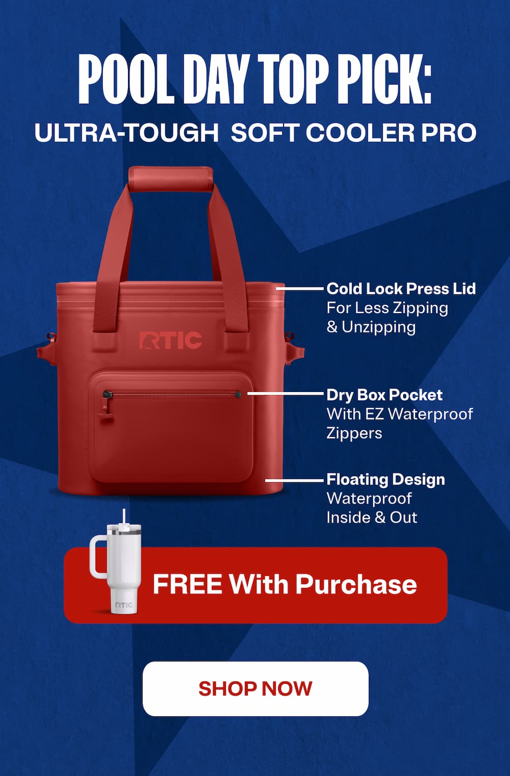Ultra-tough soft cooler pro, free drinkware with purchase. Shop now