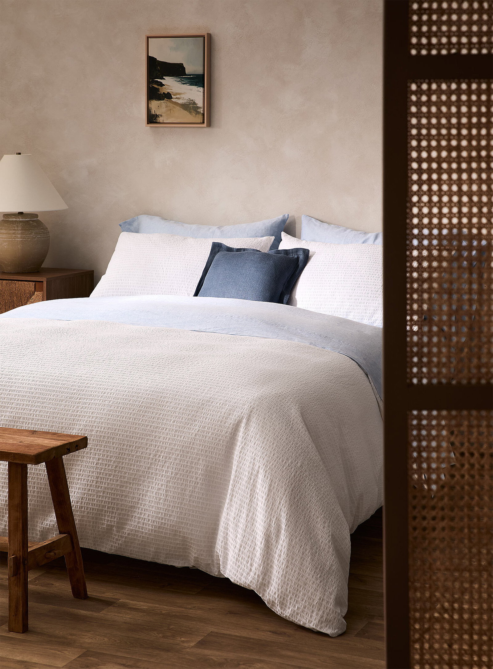 Seersucker duvet cover set