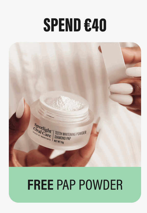SPEND €40 FREE PAP POWDER