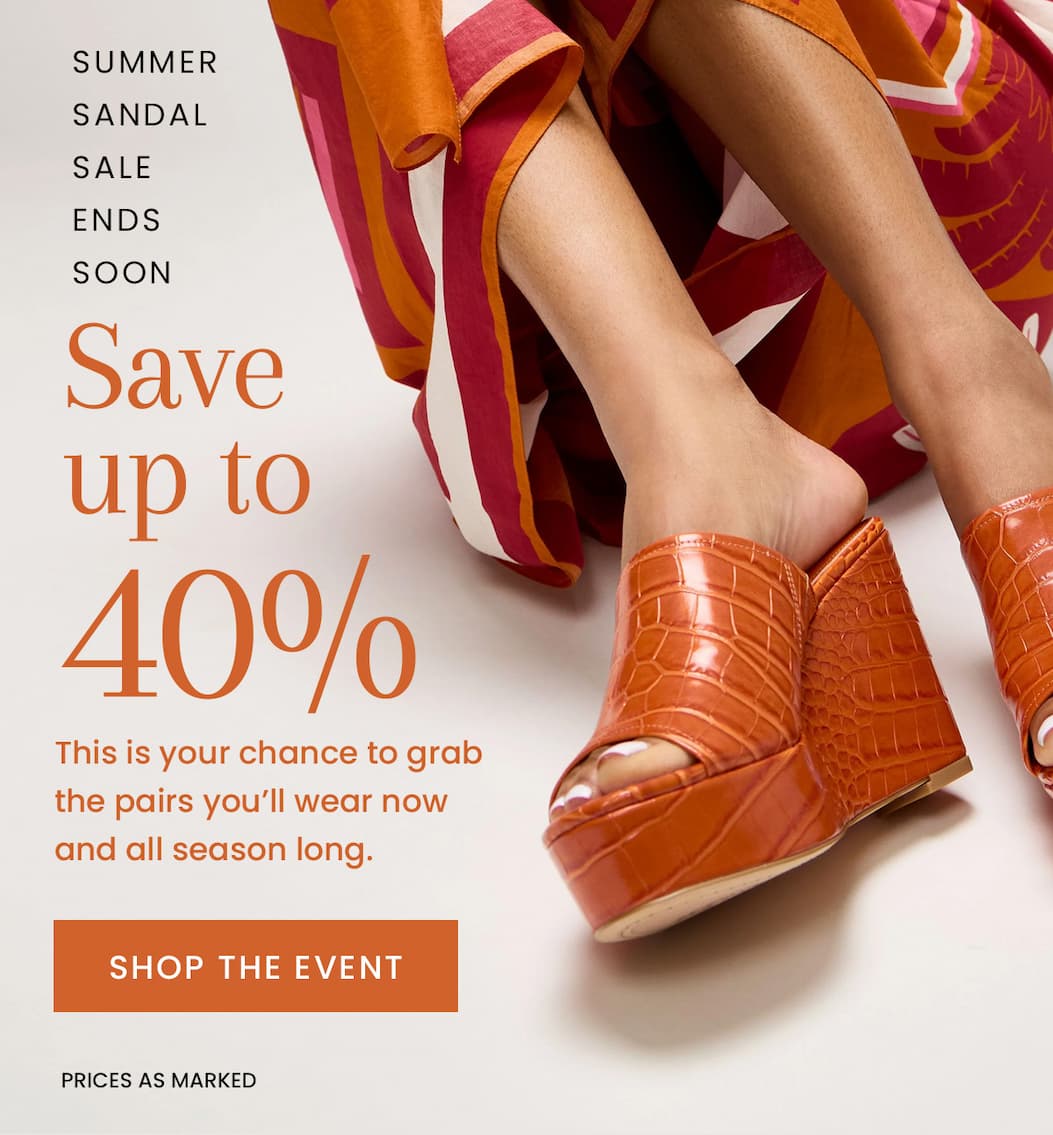 Summer Sandal Sale | Up to 40% Off [Shop the Event]