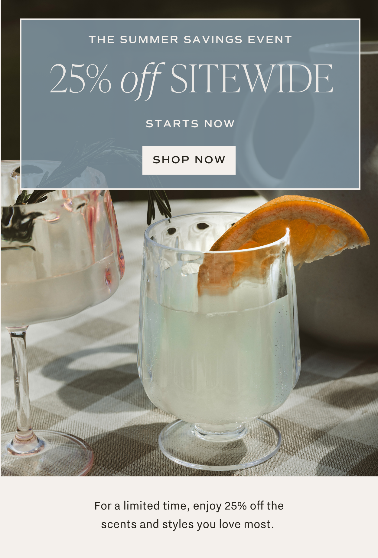 Shop 25% off Sitewide