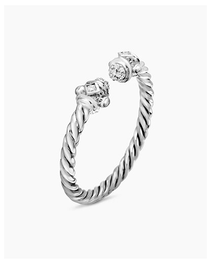 Renaissance® Ring18K White Gold with Diamonds, 2.3mm