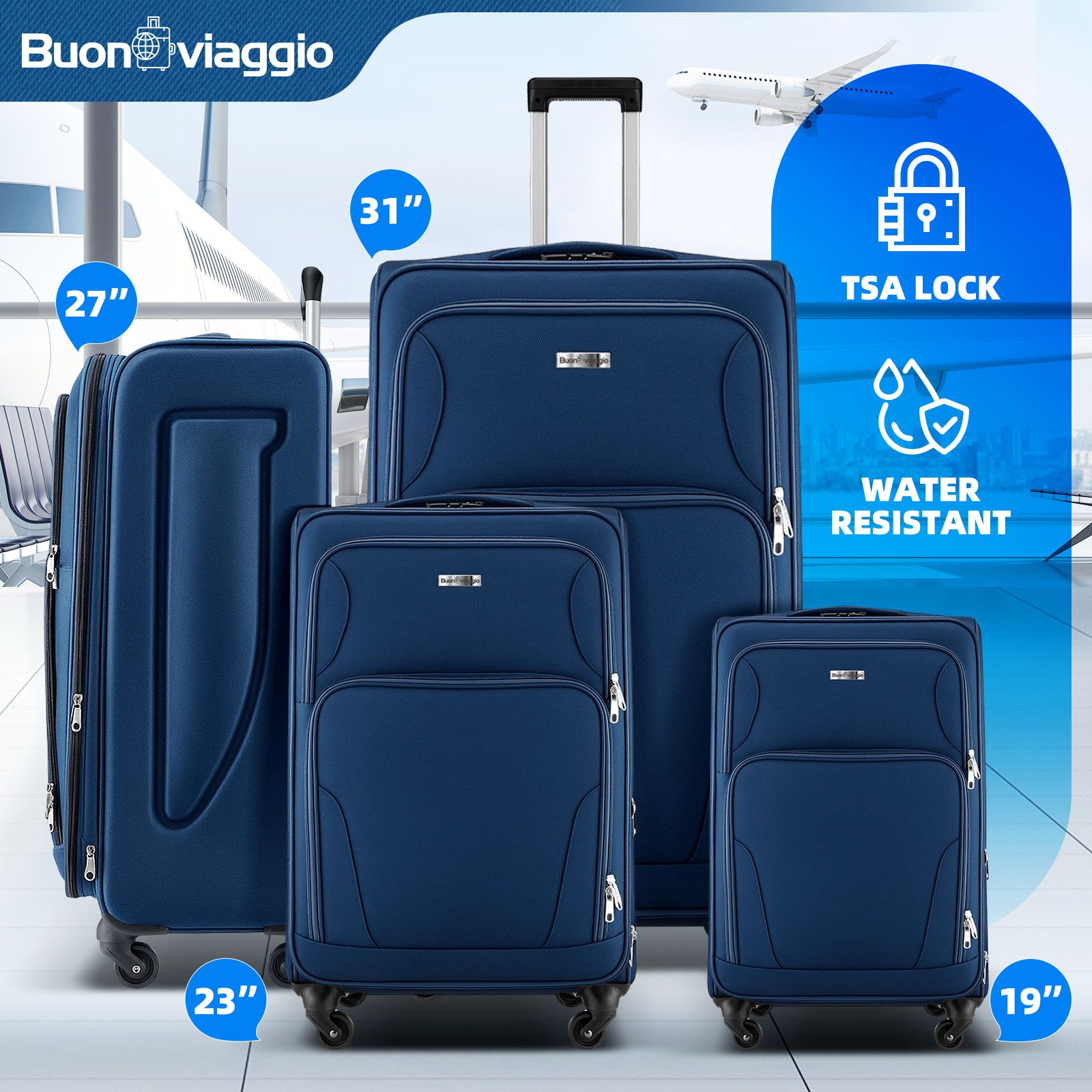 4 Piece Luggage Set