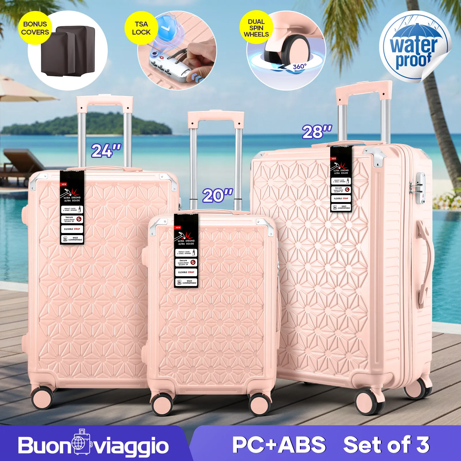 3 Piece Hard Shell Set