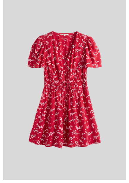 RED FLORAL DRESS