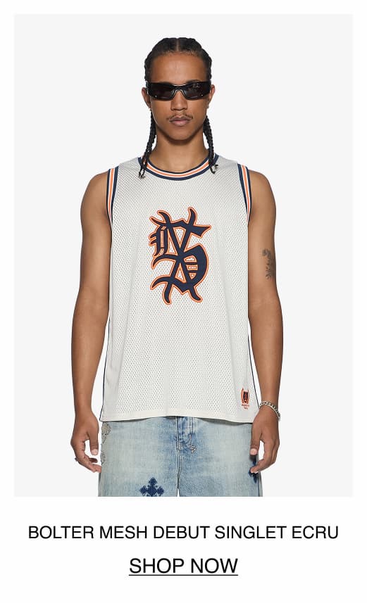 BOLTER MESH DEBUT SINGLET ECRU
