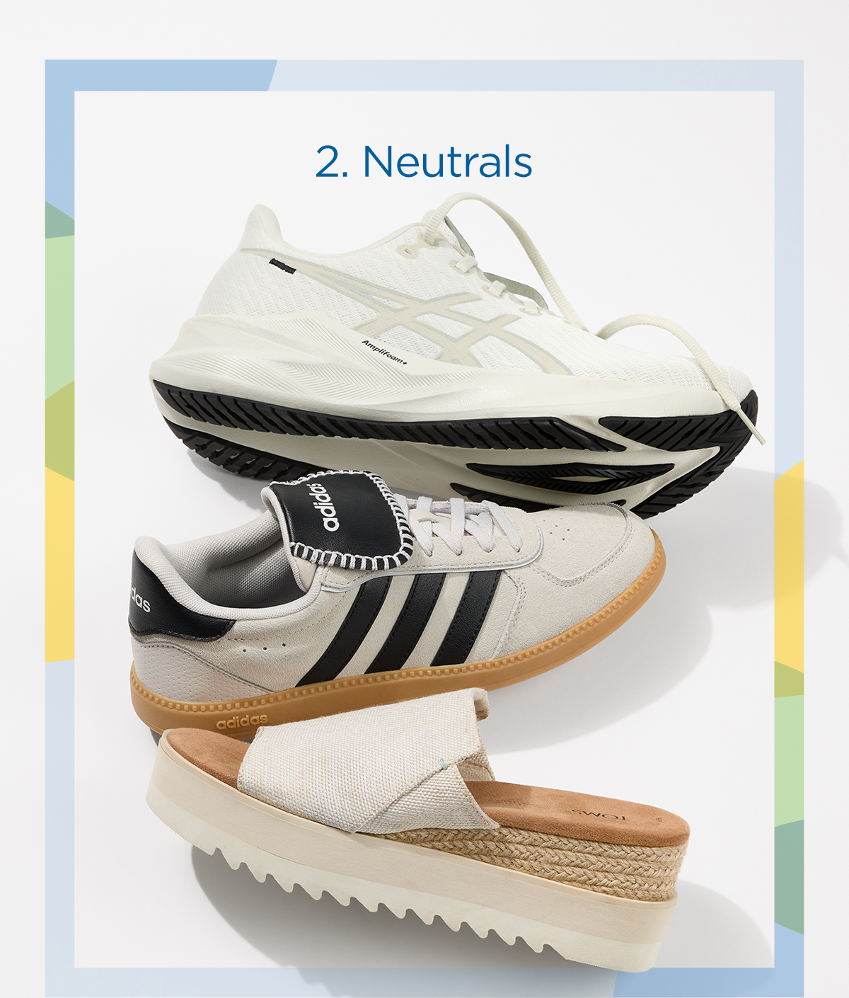 2. Neutrals | Assorted Display of Neutral Colored Footwear Options