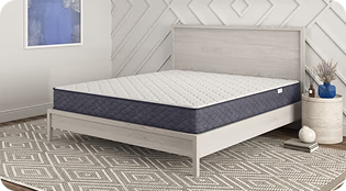 Customer review on Sleepy's Rest Firm 2.0 Innerspring Mattress “Comfy sleep every night. My back is well supported and doesn't hurt after sleeping.”