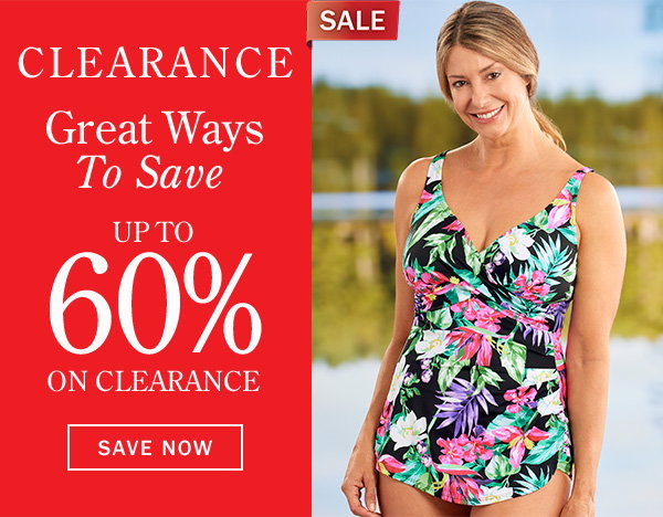 Clearance. Great Ways to Save Up to 60% On Clearance. Save Now. Sale: Women's Tropical Crossover Sarong Swimsuit
