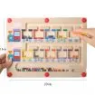 Magnetic Color and Number Maze Board Wooden Montessori Fine Motor Skills Toys for 3 4 5 Year Old Preschool Learning Activities