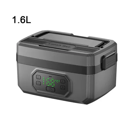 1.6L Cordless Electric Lunch Box, Self Heating Lunch Box Battery Powered with Automatic Heating, BPA Free, Meal Prep Friendly