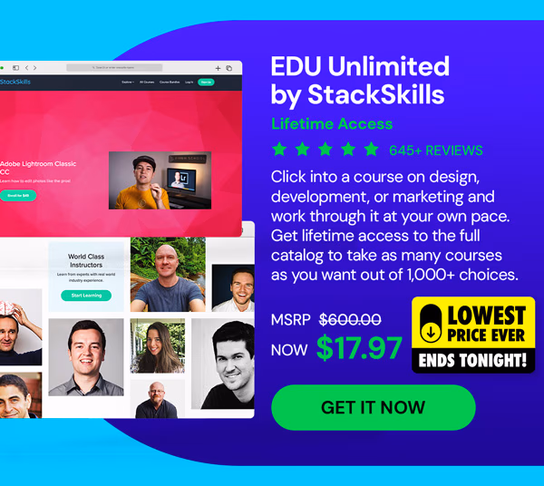 EDU Unlimited by StackSkills: Lifetime Access