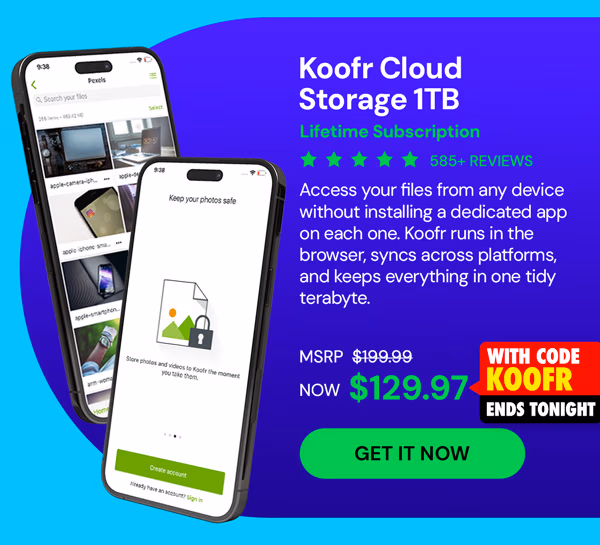 Koofr Cloud Storage: Lifetime Subscription (1TB)