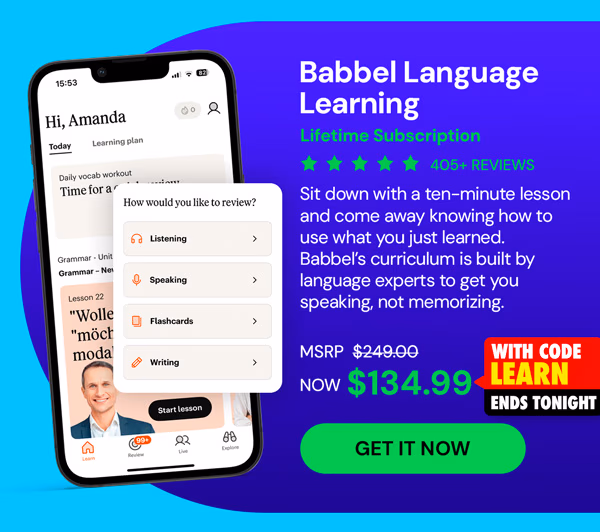 Babbel Language Learning: Lifetime Subscription (All Languages)