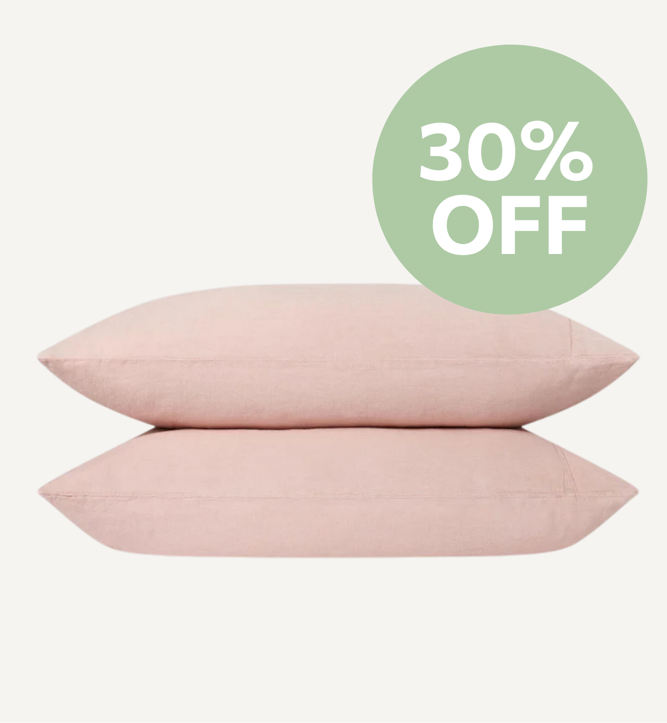 Rose 100% Linen Pillowcases (Pair)