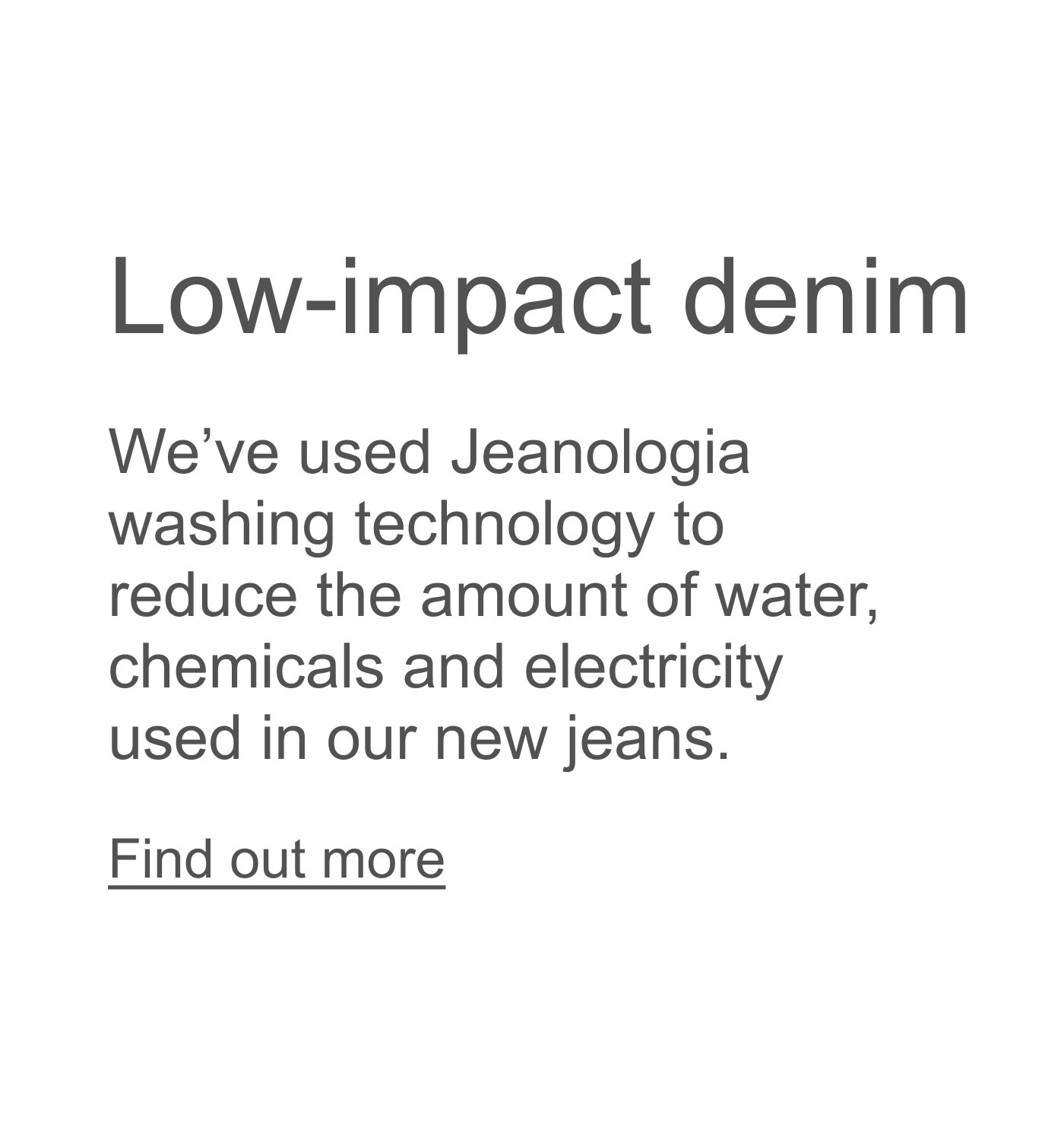 Low-impact denim
