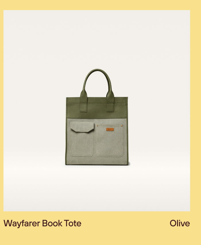 Wayfarer Book Tote Olive
