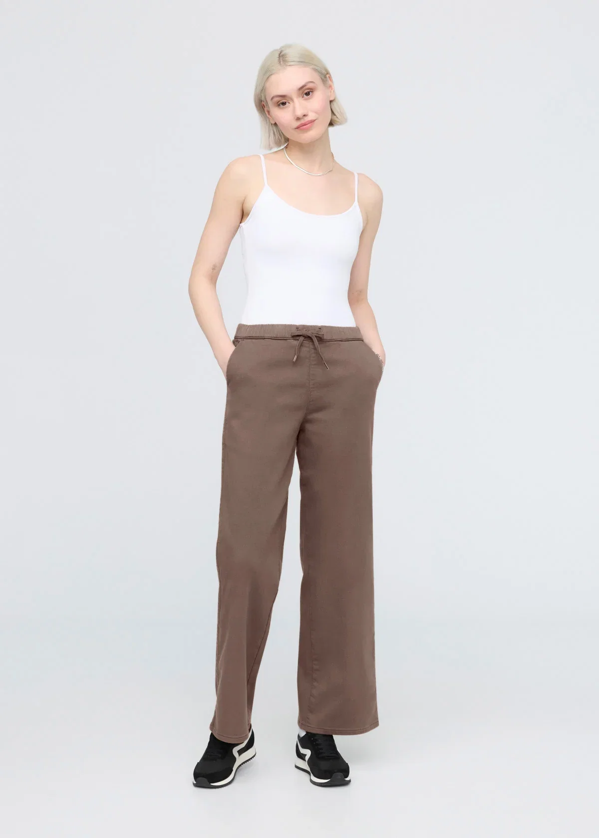 Image of No Sweat Wide Leg Pant - Canteen