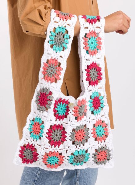 Free Lily Crochet Radiant Motifs Tote Bag Pattern
