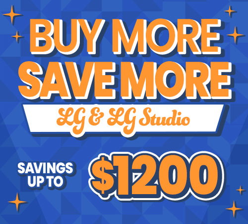 Save up to $1200 on LG & LG Studio appliances