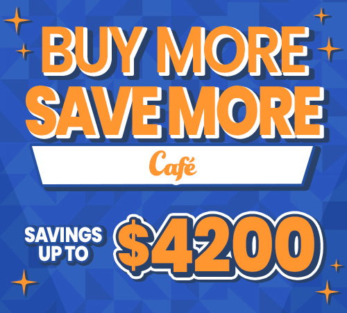 Buy more save more up to $4200 on Cafe appliances