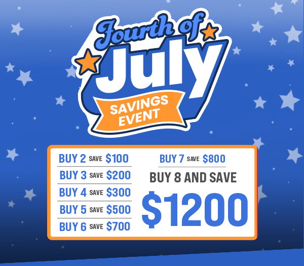 Fourth of July savings event with rebates up to $1200