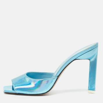Blue Patent Leather Devon Slid
