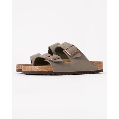 Birkenstock Arizona Birko-Flor Nubuck Unisex Sandals - Stone