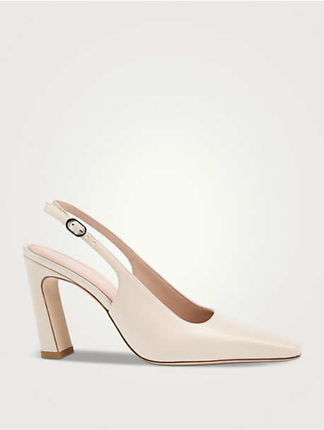 Stassi Leather Slingback Pumps