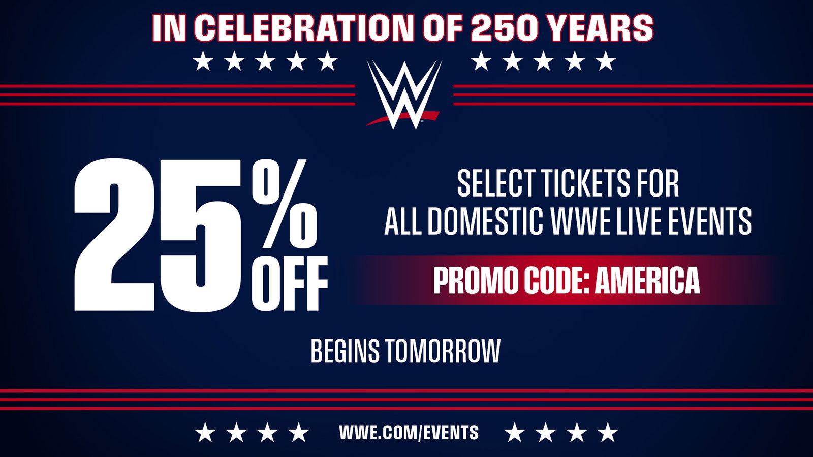 250th Celebration Ticket Offer