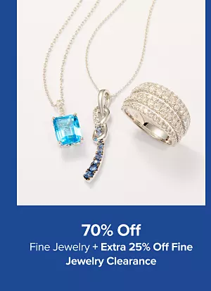 70% off fine jewelry. Plus, extra 25% off fine jewelry clearance. Shop now.