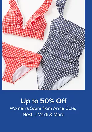 Up to 50% off womens swim from Anne Cole, Next by Athena, J Valdi and more. Shop now.