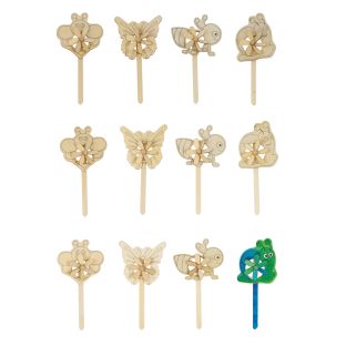 Image of Colorations® DYO Garden Windmills - Set of 12