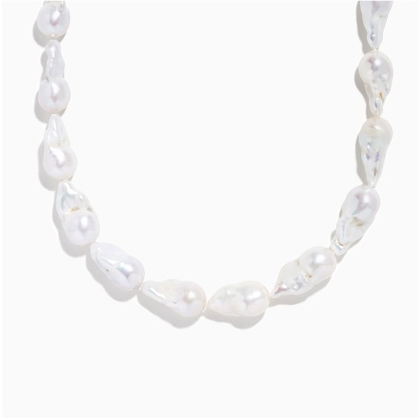 14K Yellow Gold Freshwater Baroque Pearl Necklace