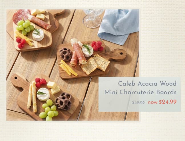 Caleb Acacia Wood Mini Charcuterie Boards - now $24.99