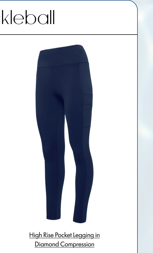 High Rise Pocket Legging in Diamond Compression
