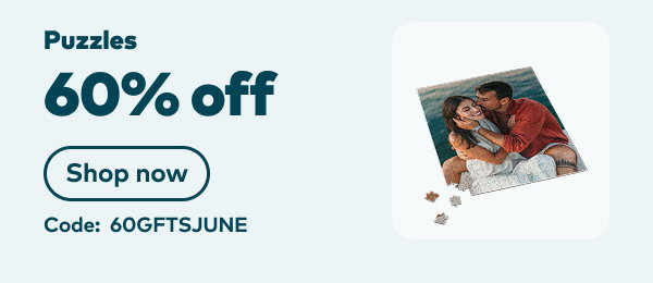 60% off puzzles. Code: 60GFTSJUNE. Shop now.