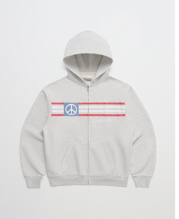 Madhappy California Peace Lightweight Fleece Zip Up