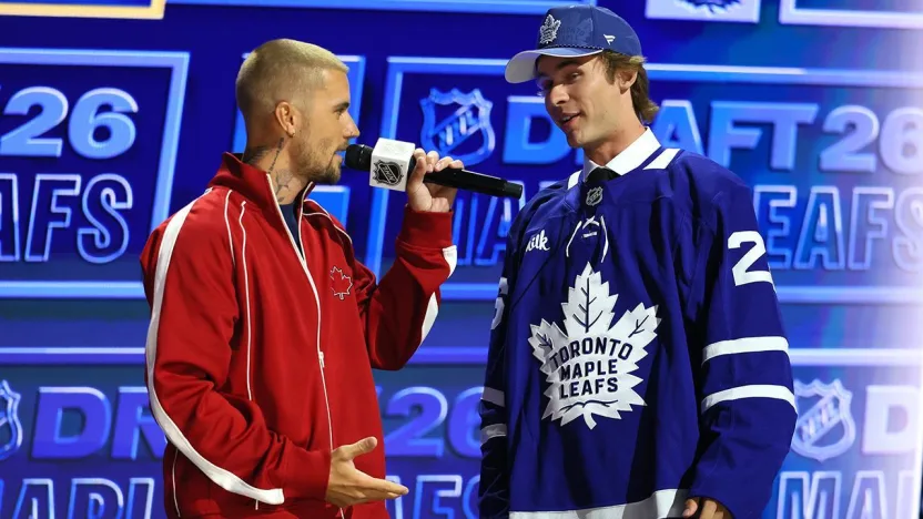 Bieber announces McKenna as first overall draft pick. Click here to read the article on NHL.com.