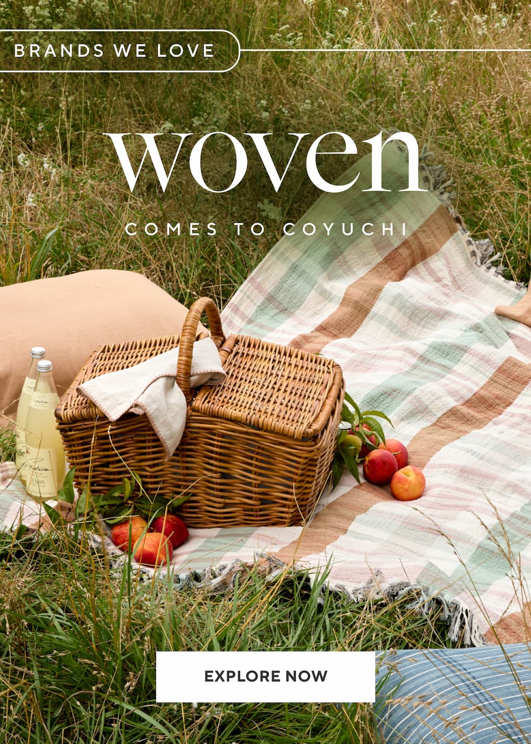 [Brands We Love lockup] WOVEN comes to Coyuchi Explore Now >