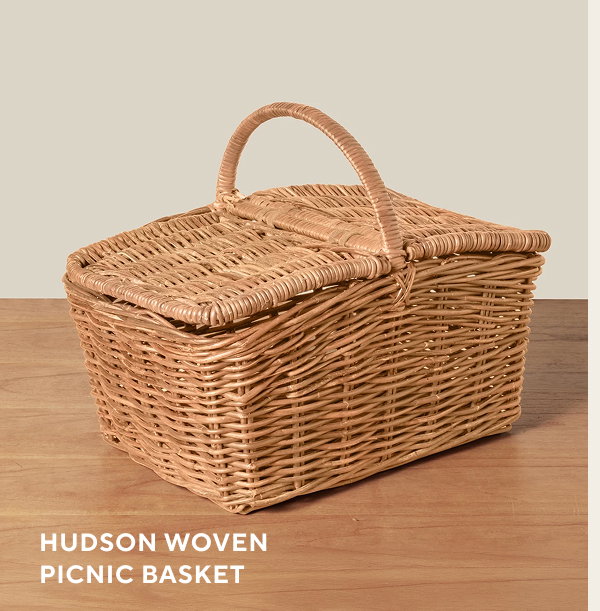 Hudson Woven Picnic Basket
