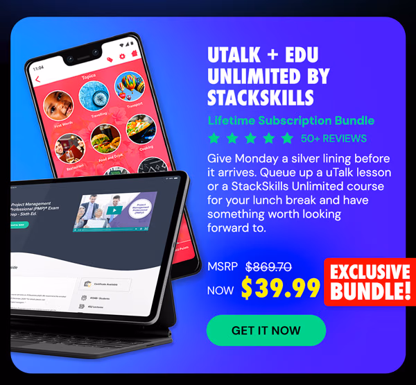 The Language Learner Lifetime Subscription Bundle ft. uTalk