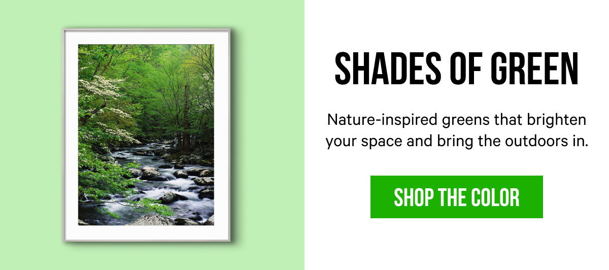 Shades of Green: Nature-inspired greens that brighten your space and bring the outdoors in.