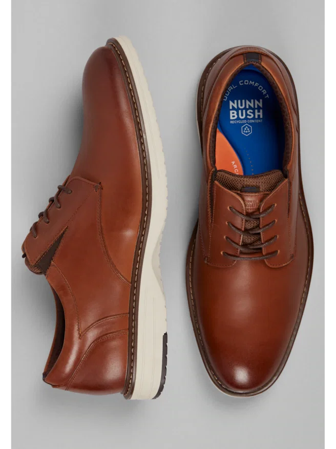 Nunn Bush Griff Plain Toe Oxfords