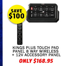 Plus Touch Pad Panel 8 Way Wireless + 12V Accessory Panel