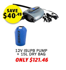 Plus 12V iSUP Pump + 15L Waterproof Dry Bag