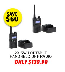 2x 5W Portable Handheld UHF Radio